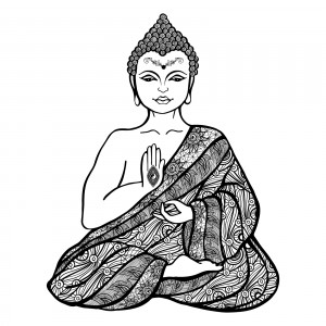 Decorative Buddha Sketch