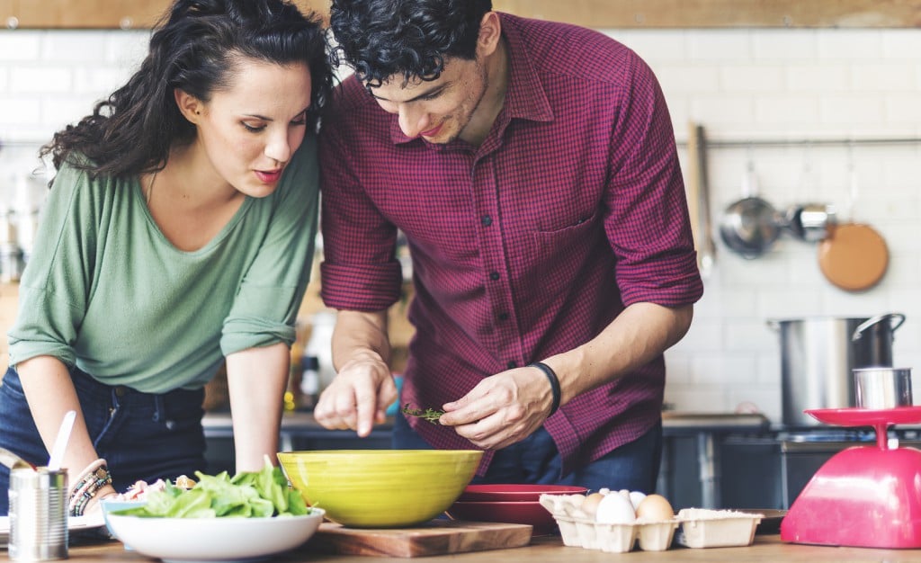 Couple Cooking Hobby Liefstyle Concept