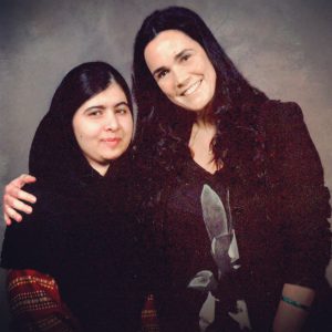 Adriana Carranca e Malala.