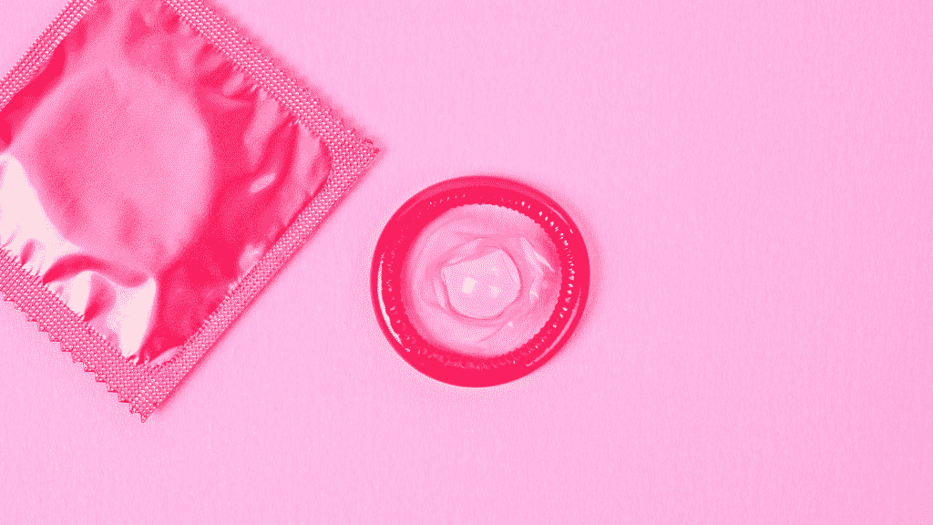 Preservativo masculino rosa
