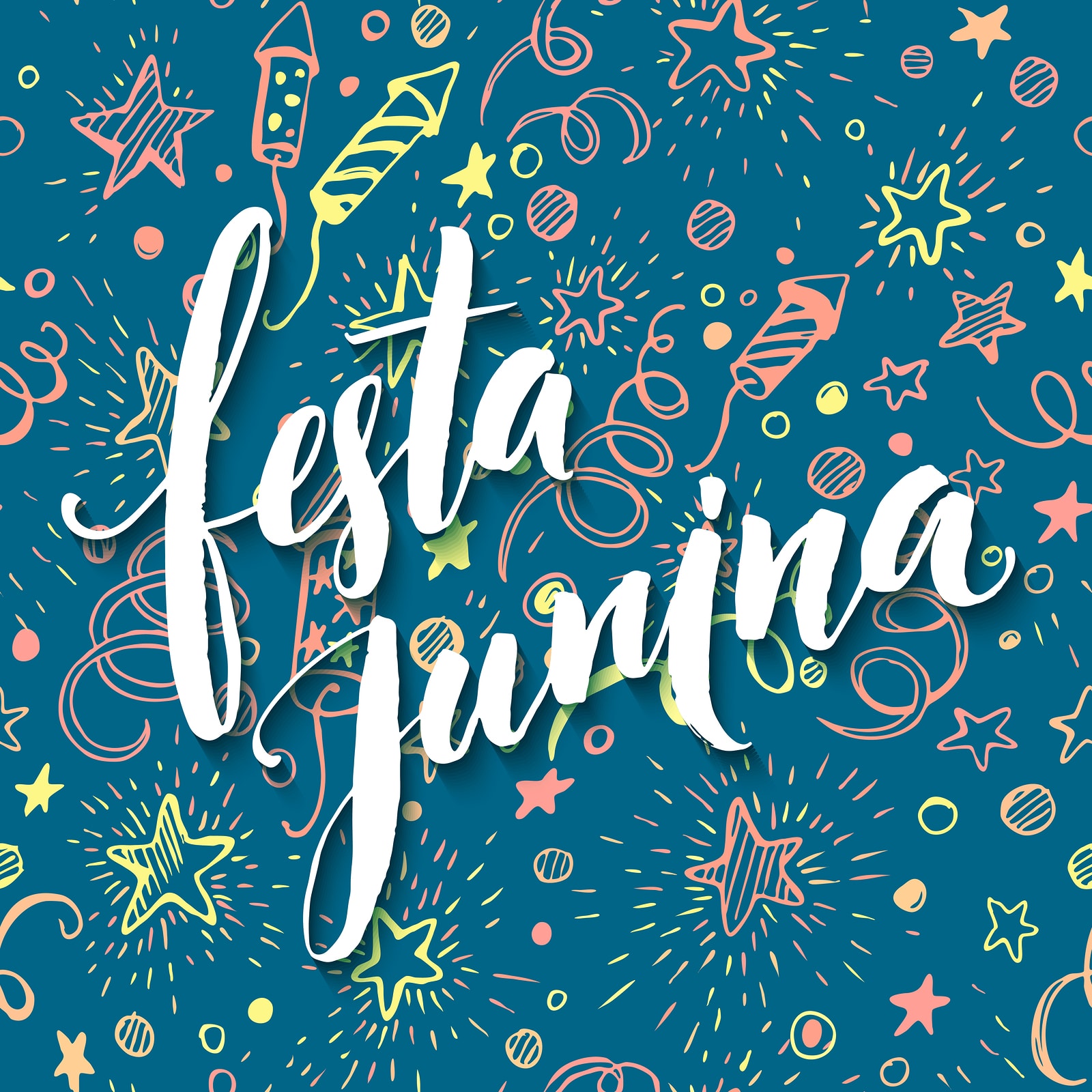 Festa Junina party greeting design. Vector illustration EPS10