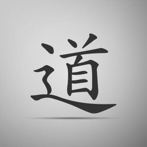 Chinese calligraphy, translation meaning Dao, Tao, Taoism icon