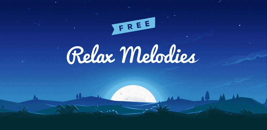 Interface do aplicativo Relax Melodies