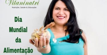 Banner anunciando o dia da alimentação.