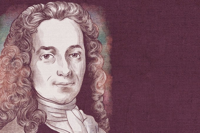 Ilustração de Voltaire