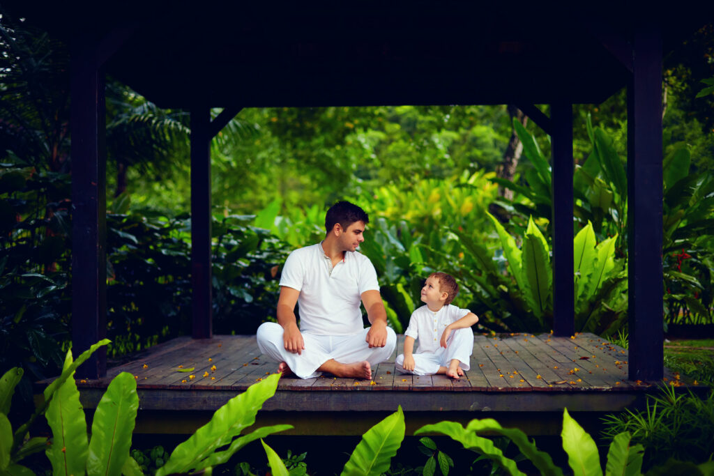 meditação com criança na natureza - criança interior