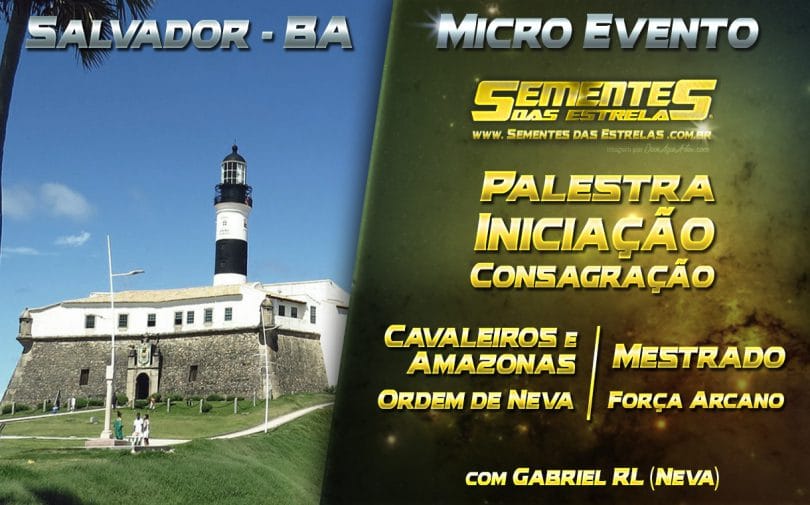 Banner com informações do evento MICRO EVENTO SEMENTES DAS ESTRELAS