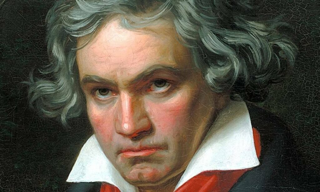 Pintura de Ludwig van Beethoven.