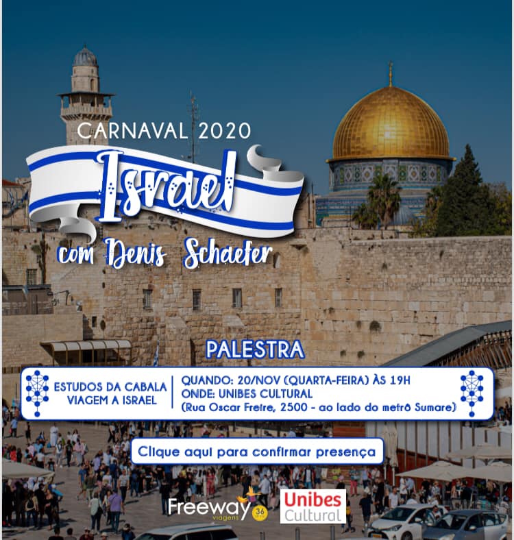 Flyer Viagem a Israel