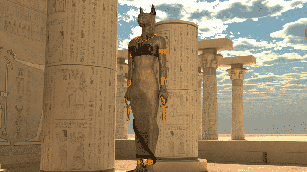 Estátua do deus egípicio Bastet