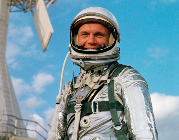 Foto de John Glenn, astronauta.