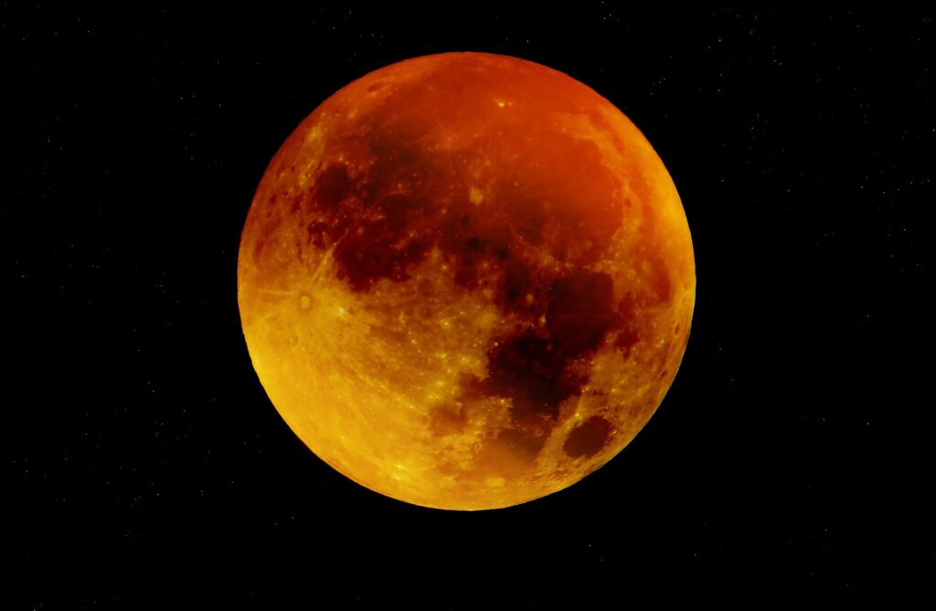 Imagem da Lua de Sangue.