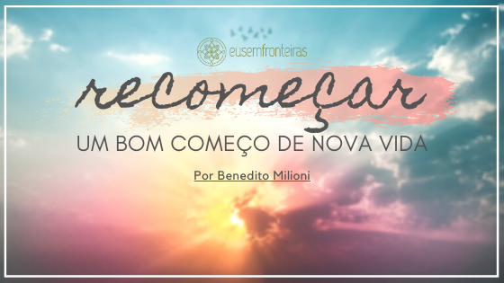 Capa do livro "Recomeçar... um bom começo de nova vida"