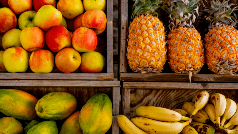 Foto de frutas na feira