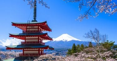 Templo Japonês visto do alto