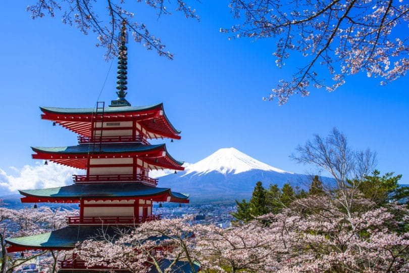 Templo Japonês visto do alto