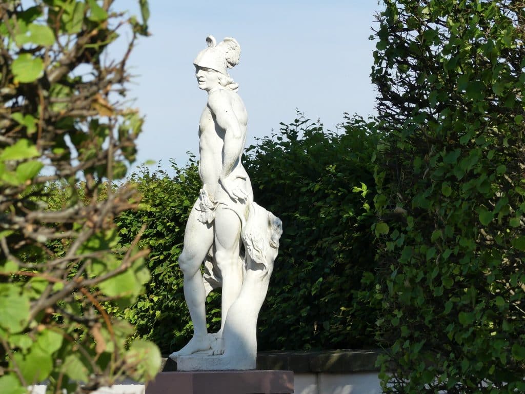 Imagem do Deus Hermes da mitologia Grega.