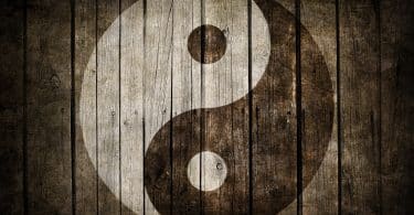 Ilustração do símbolo do yin yang