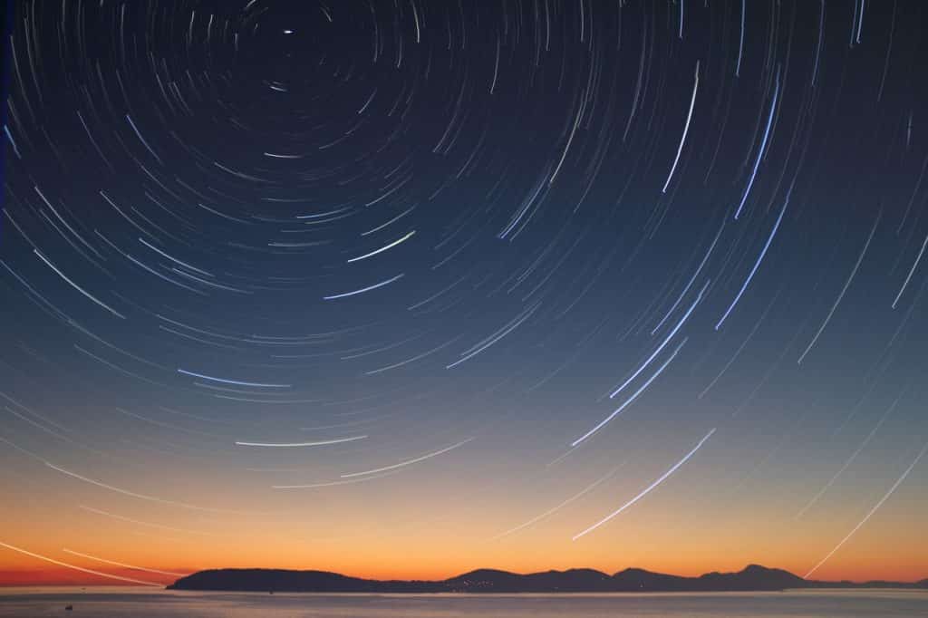 Imagem do céu estrelado.