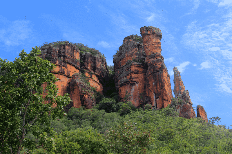 Fotografia da Serra do Roncador, no Mato Grosso.