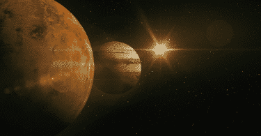 Vênus e Júpiter alinhados