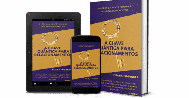 Capa do livro " A chave quântica para os relacionamentos".