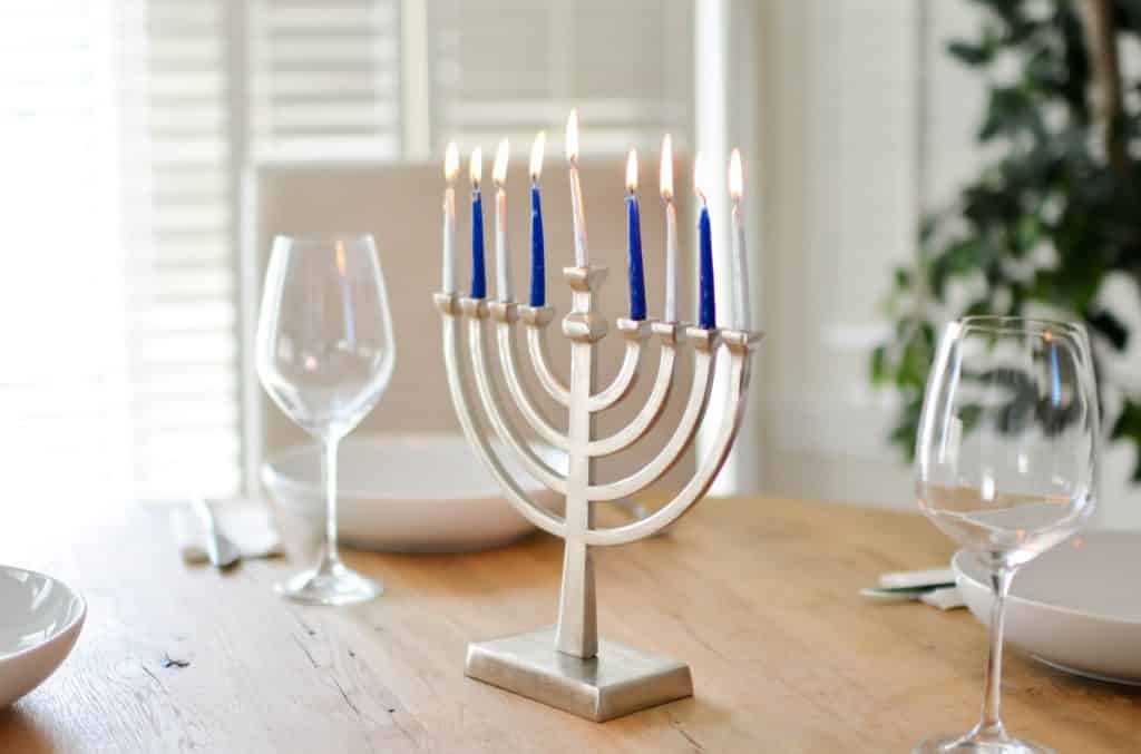 Velas para Hanukkah.