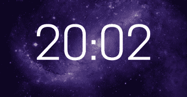 As horas 20:02.