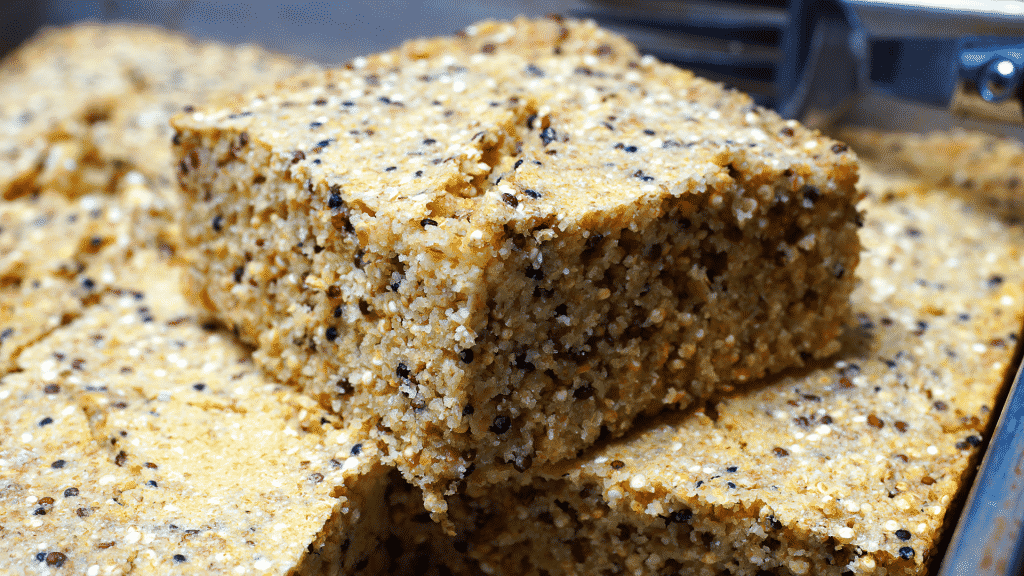 Pão de quinoa.