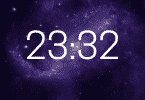 As horas 23:32.