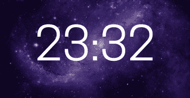 As horas 23:32.