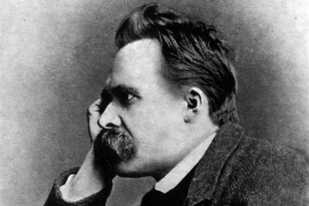 Uma fotografia de Friedrich Nietzsche.