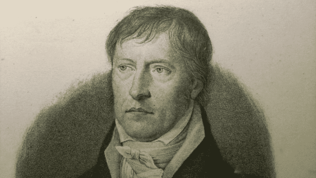 Uma pintura do filósofo Georg Hegel.