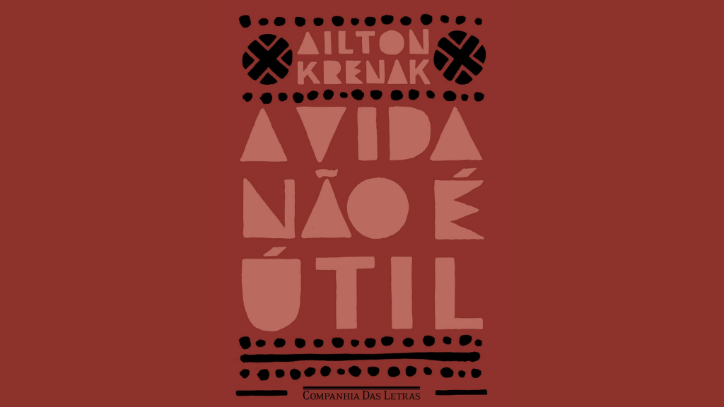 A capa do livro "A vida não é útil".