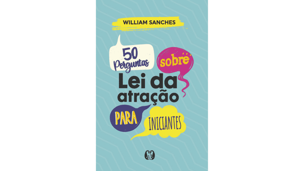 Capa do livro "50 perguntas sobre lei da atração para iniciantes".