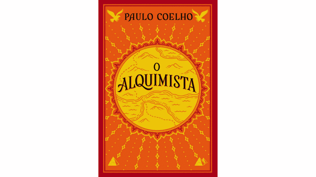 Capa do livro "O Alquimista".