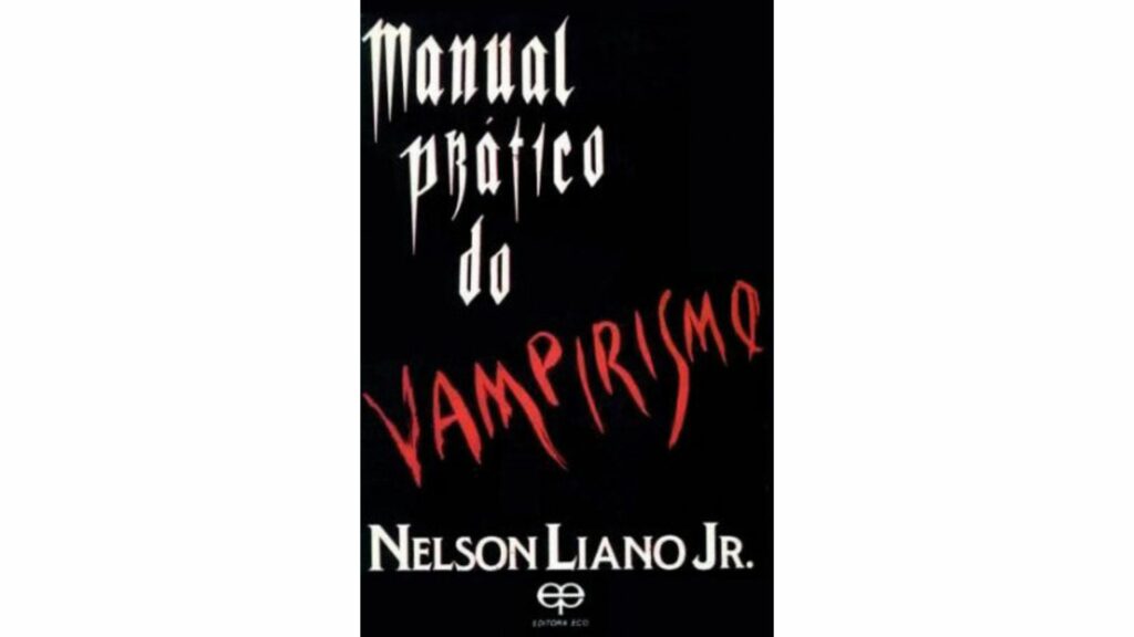 A capa do livro "Manual Prático do Vampirismo".