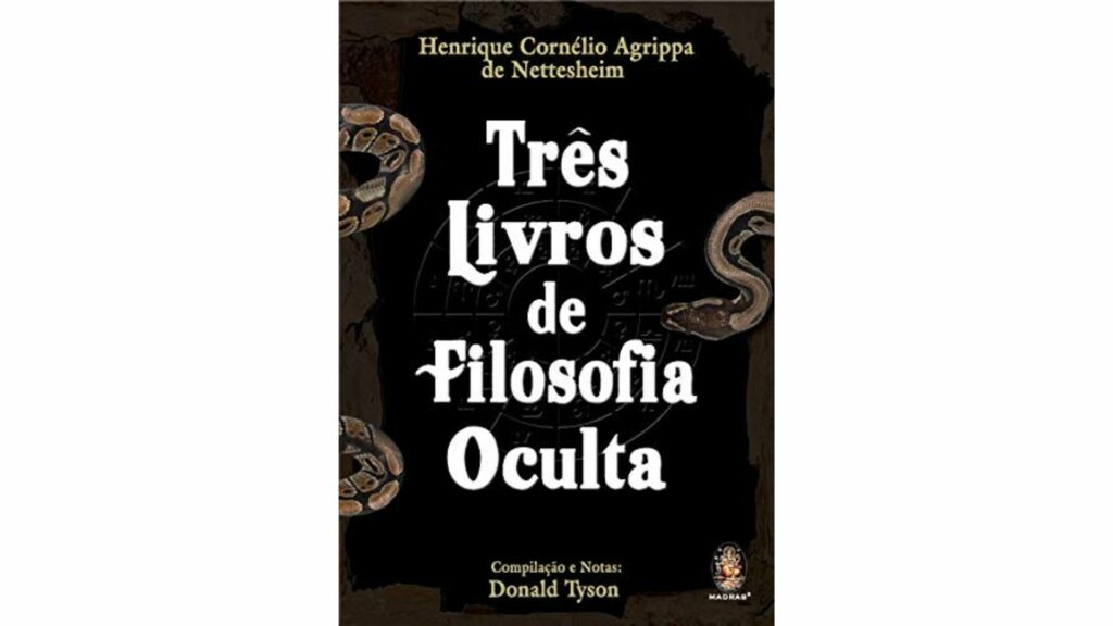 A capa do livro "Três Livros de Filosofia Oculta".