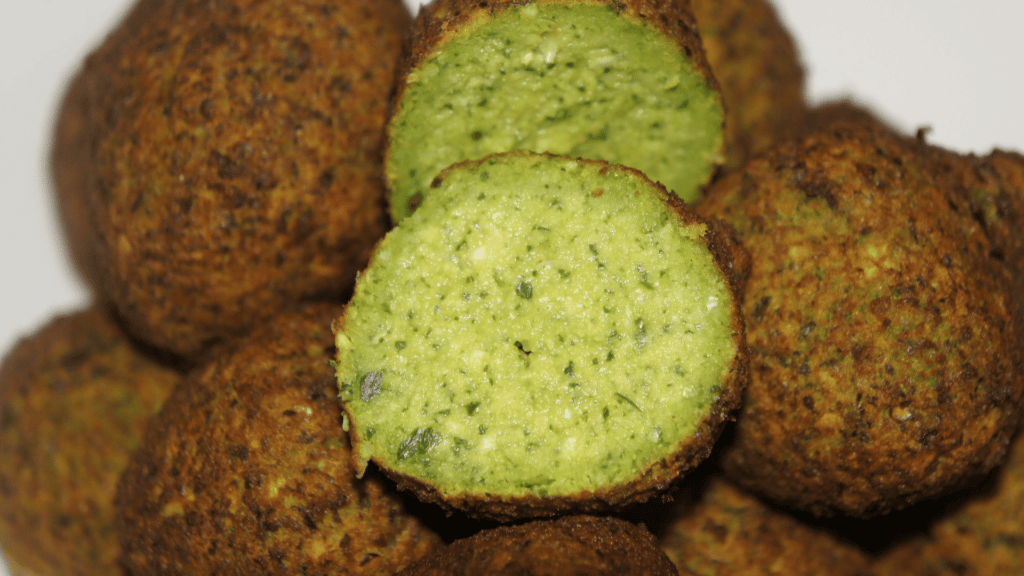 Imagem de um Falafel.