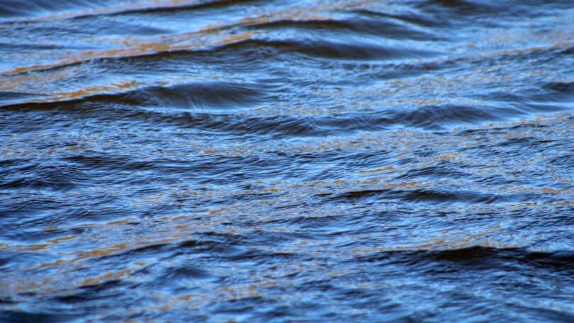 Imagem da água de um rio
