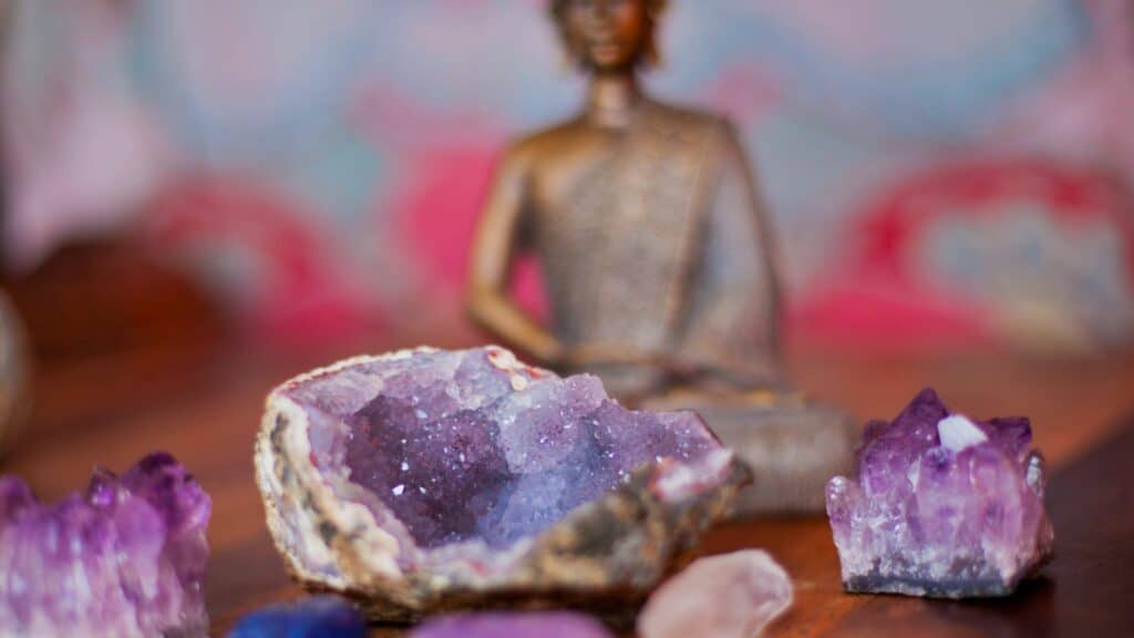 Imagem de cristais de meditação