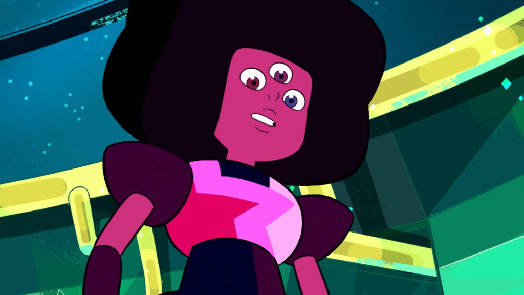 Personagem "Garnet" da animação "Steven Universo".