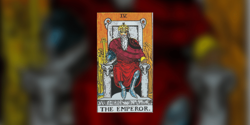 Imagem da carta de tarot O Imperador