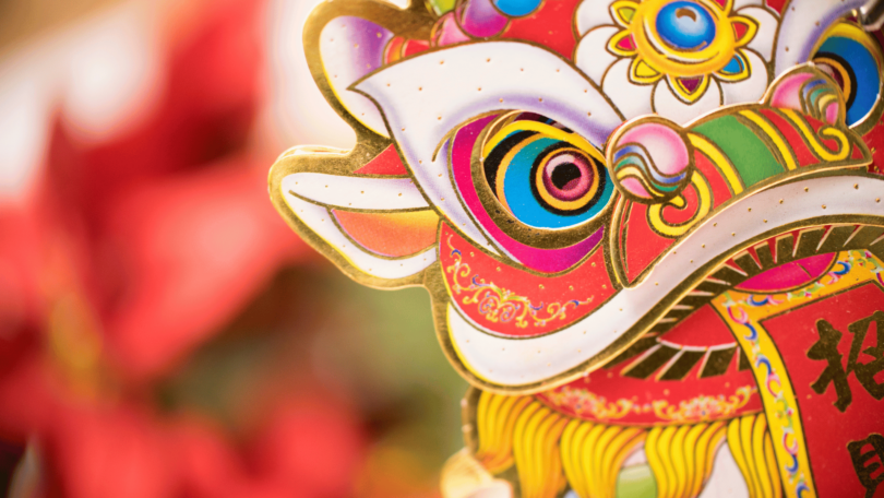 Dragão decorativo do Ano Novo Chinês.