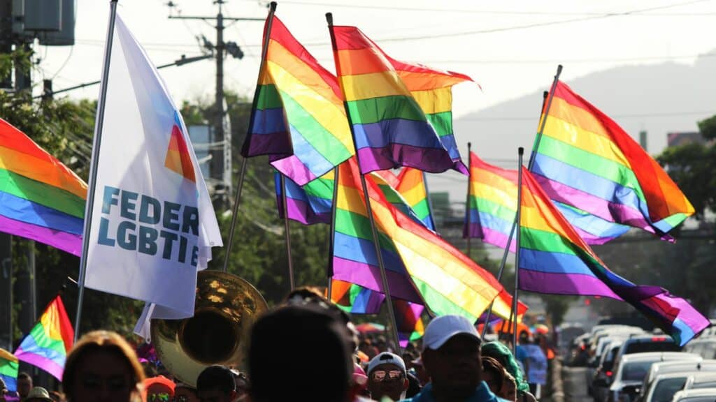 Protesto anti homofobia.