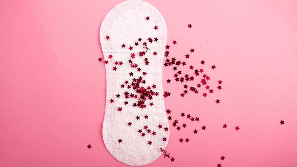 Representação de menstruação escassa