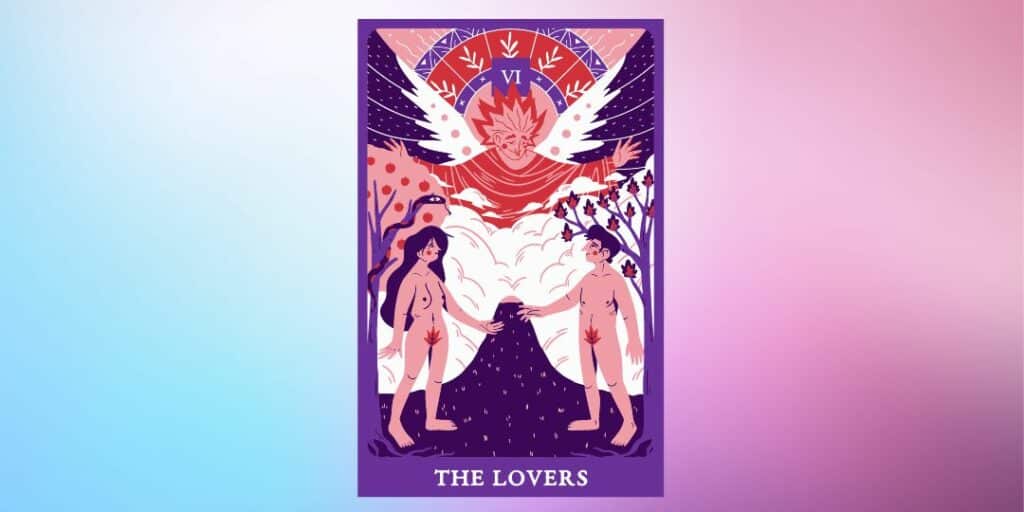 Carta de tarot "Os Amantes"