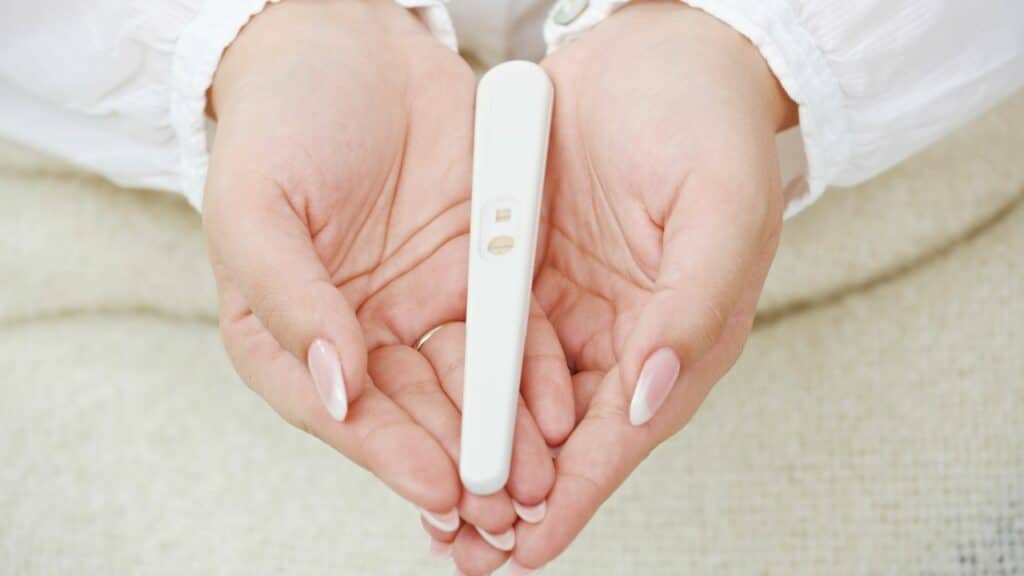teste de gravidez.