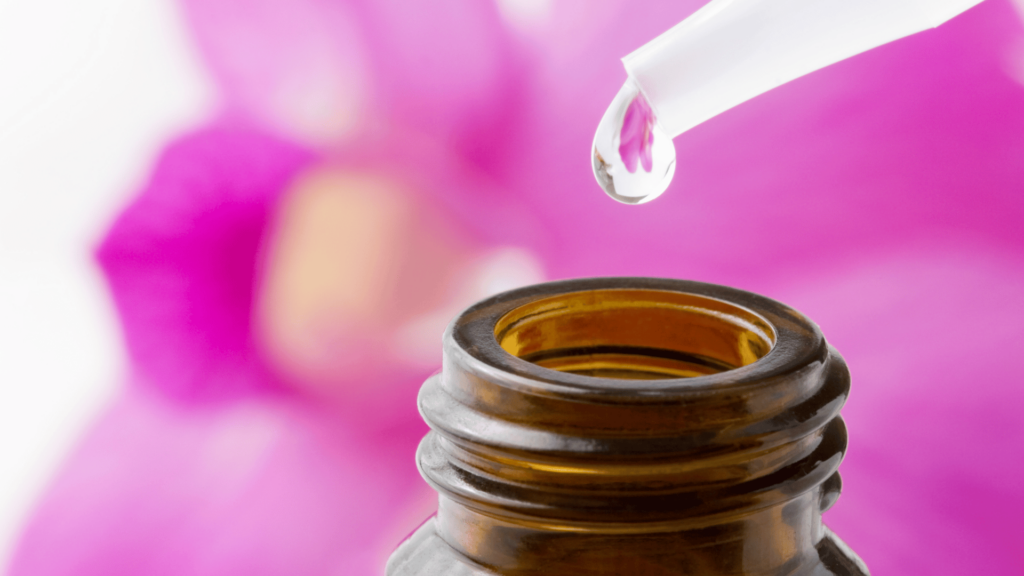 Essência líquida para aromaterapia
