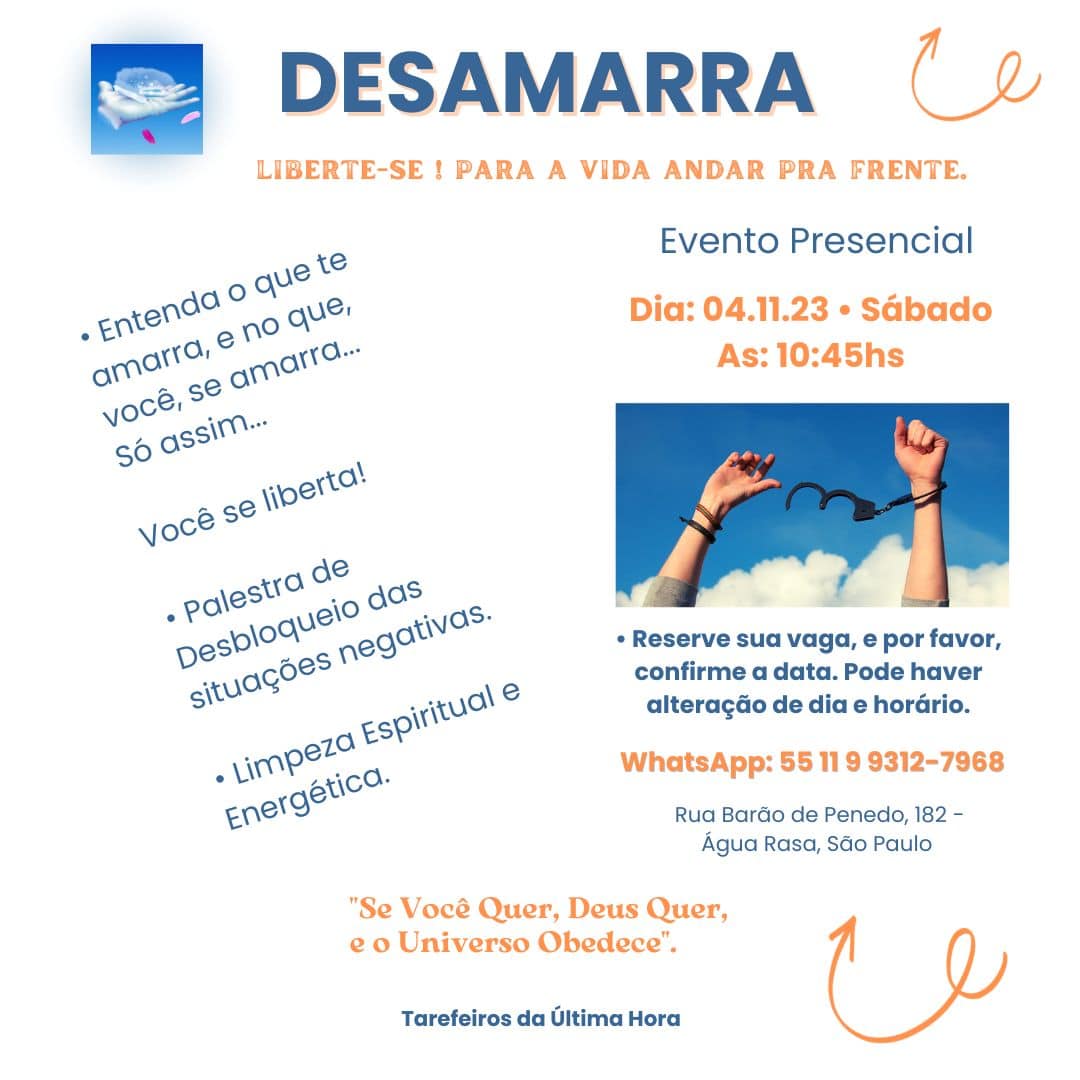 Desamarra | Trabalho de Desbloqueio das situações negativas